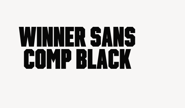 Winner Sans Comp Black Font