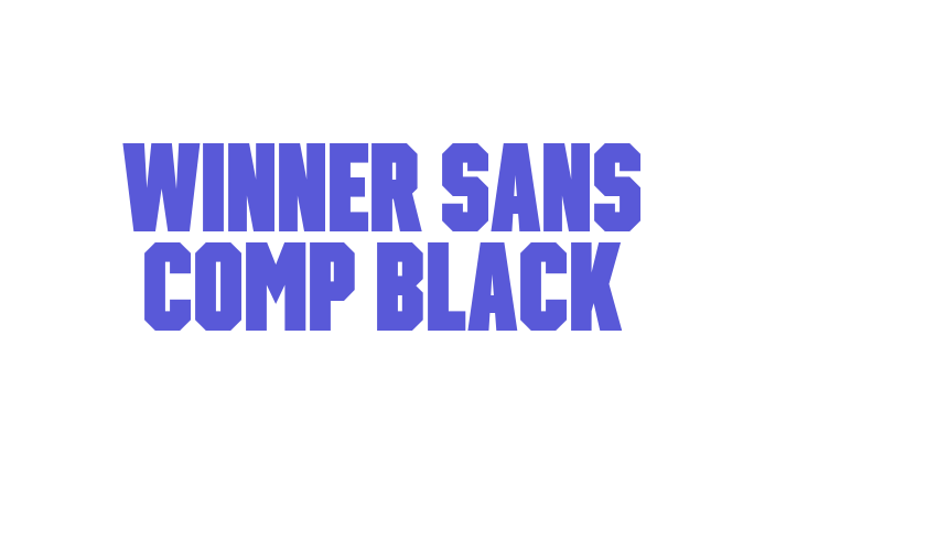 Winner Sans Comp Black Font