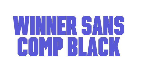 Winner Sans Comp Black Font