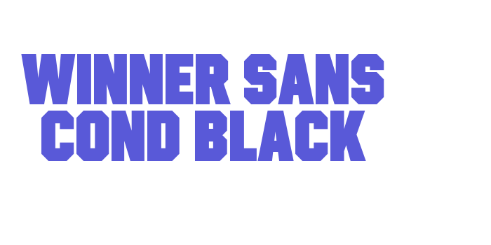 Winner Sans Cond Black Font Download