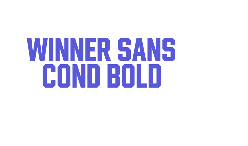 Winner Sans Cond Bold Font Download