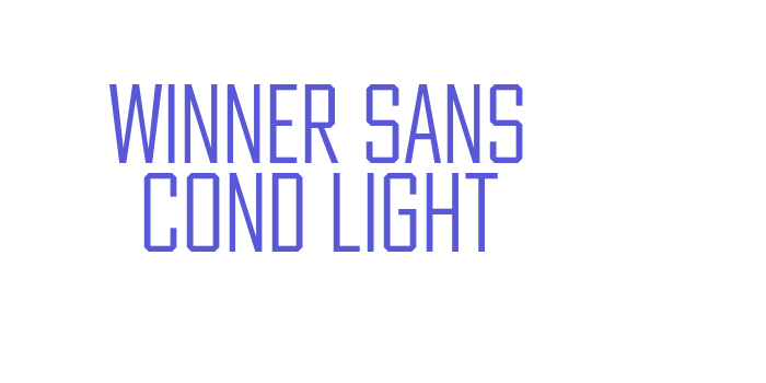 Winner Sans Cond Light Font Download