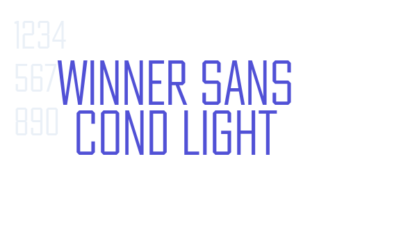 Winner Sans Cond Light font download