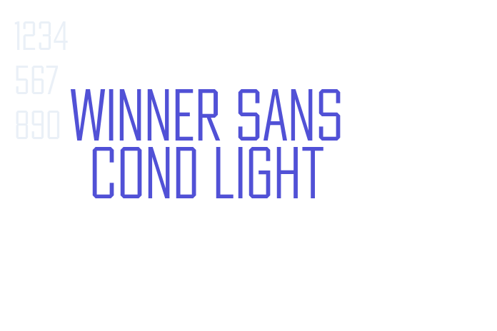 Winner Sans Cond Light font download