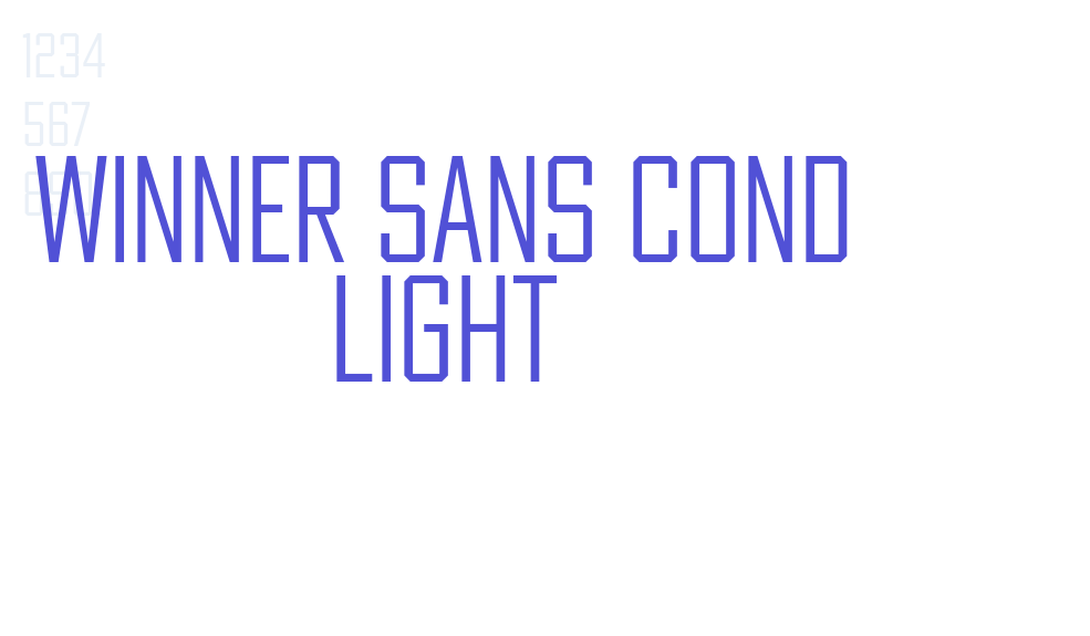 Winner Sans Cond Light-font-download