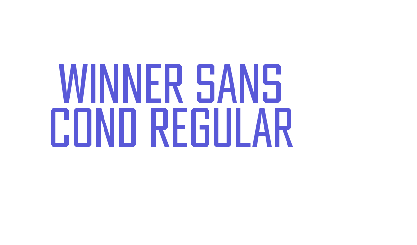 Winner Sans Cond Regular Font Download