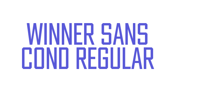 Winner Sans Cond Regular Font Download