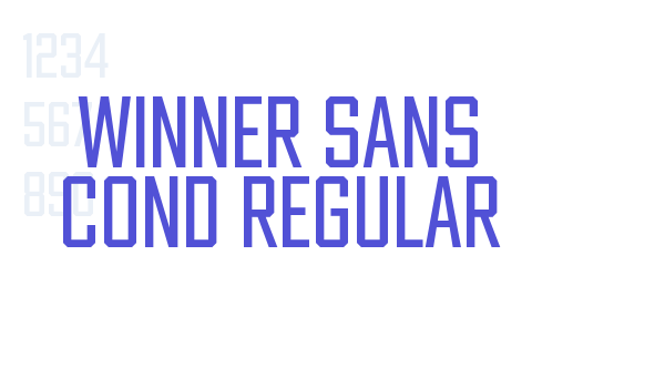 Winner Sans Cond Regular font download