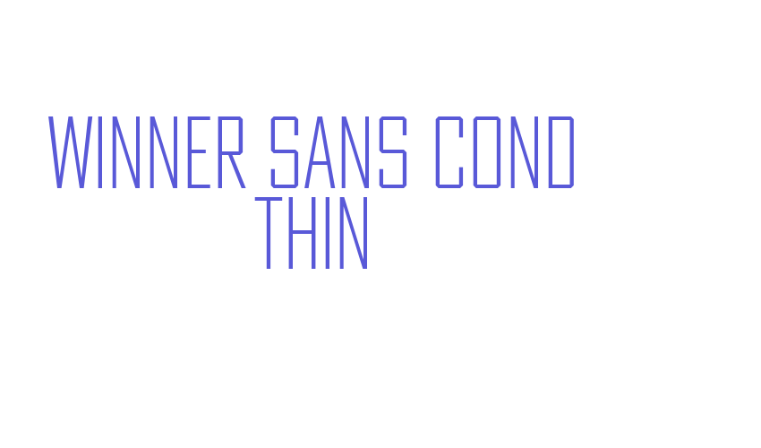 Winner Sans Cond Thin Font Download