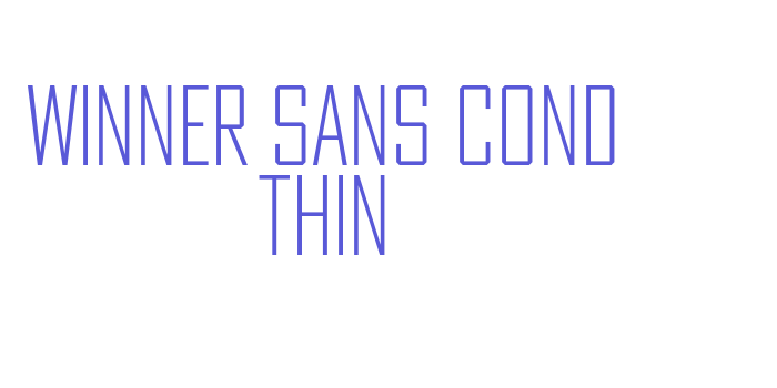 Winner Sans Cond Thin Font Download