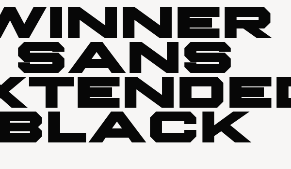 Winner Sans Extended Black Font