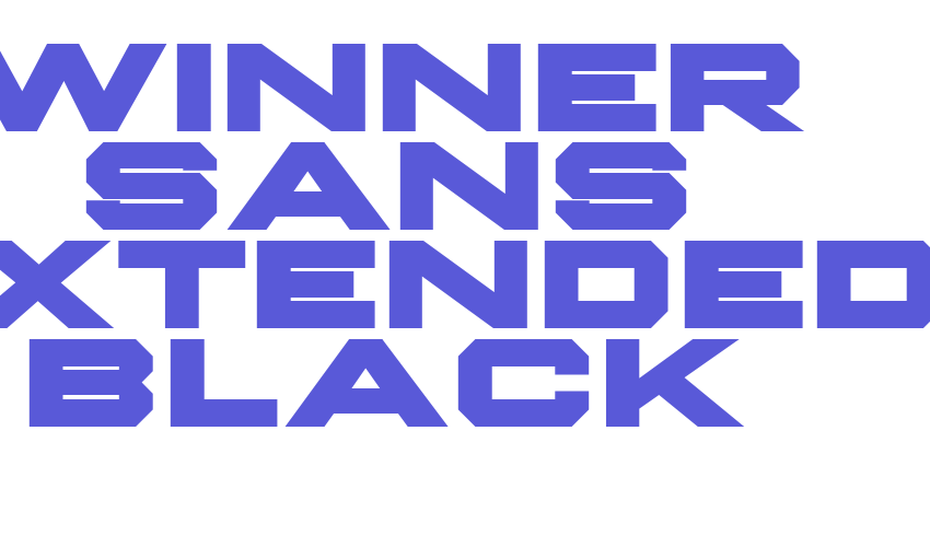 Winner Sans Extended Black Font Download