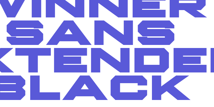 Winner Sans Extended Black Font