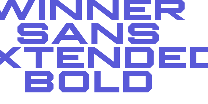 Winner Sans Extended Bold Font Download