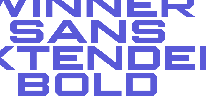 Winner Sans Extended Bold Font