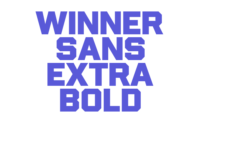 Winner Sans Extra Bold Font Download