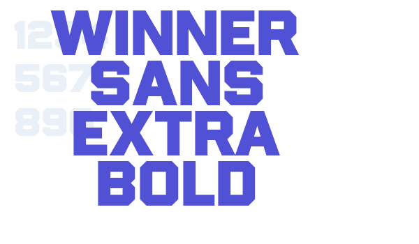 Winner Sans Extra Bold font download