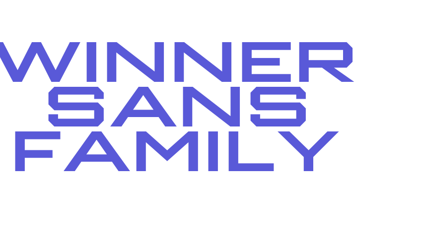 Winner Sans Family Font Download