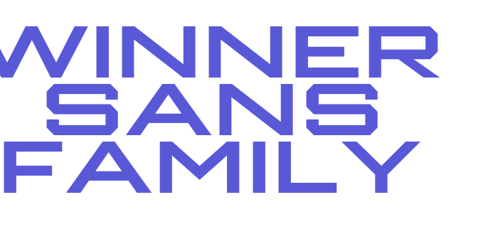 Winner Sans Family Font Download