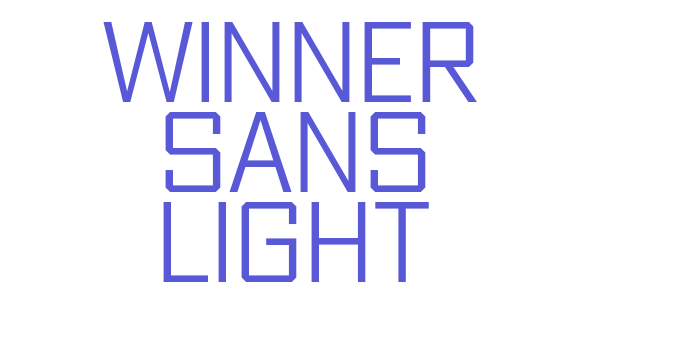 Winner Sans Light Font