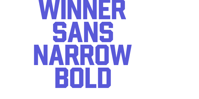 Winner Sans Narrow Bold Font Download