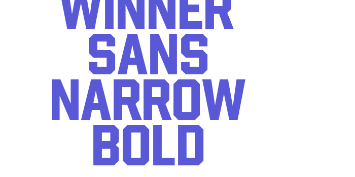 Winner Sans Narrow Bold Font