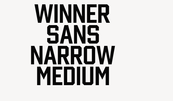 Winner Sans Narrow Medium Font