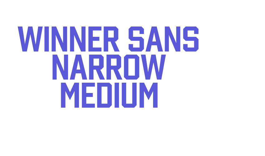 Winner Sans Narrow Medium Font Download