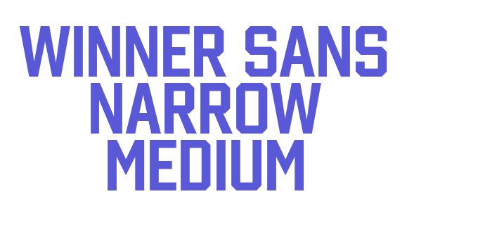 Winner Sans Narrow Medium Font Download