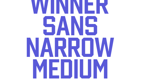 Winner Sans Narrow Medium Font