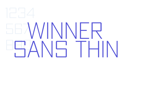 Winner Sans Thin font download