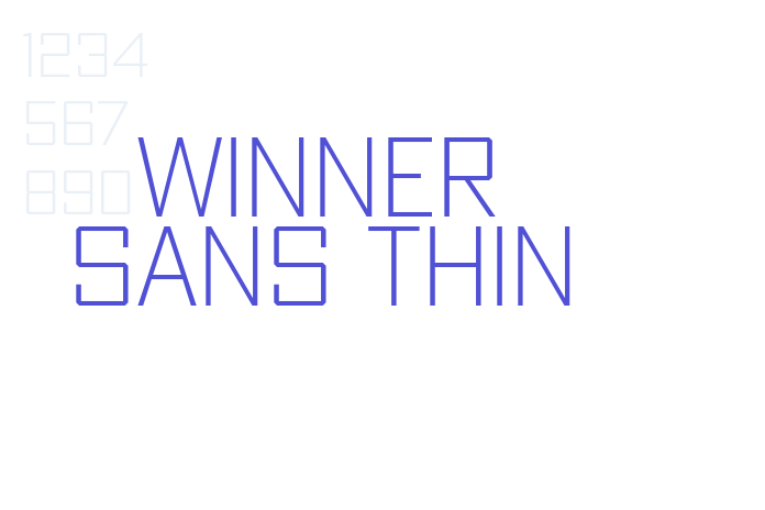 Winner Sans Thin font download