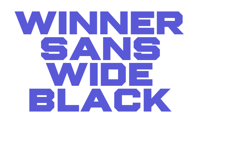 Winner Sans Wide Black Font Download