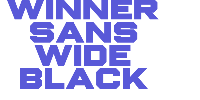 Winner Sans Wide Black Font Download