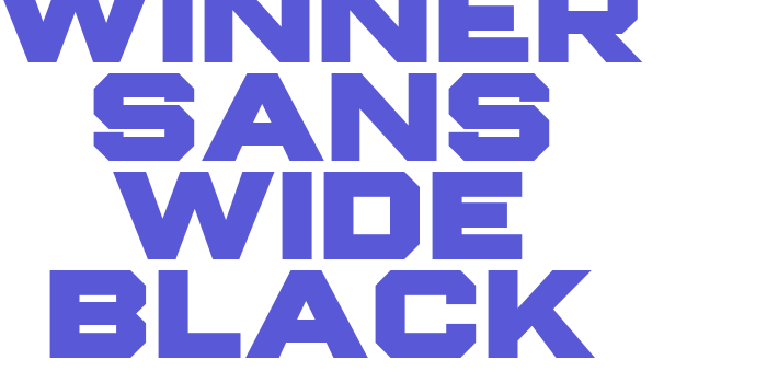 Winner Sans Wide Black Font