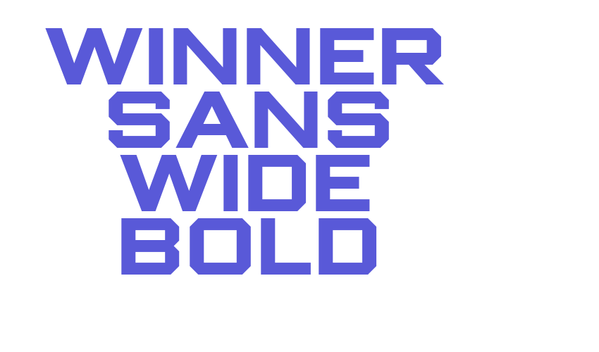 Winner Sans Wide Bold Font Download