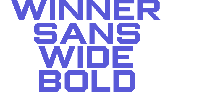 Winner Sans Wide Bold Font Download