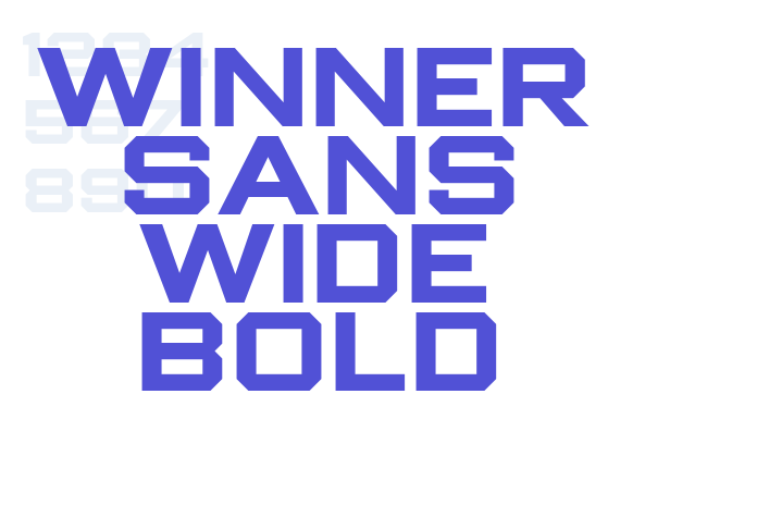 Winner Sans Wide Bold font download