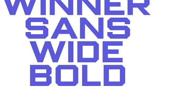 Winner Sans Wide Bold Font