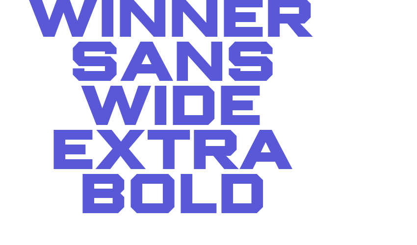 Winner Sans Wide Extra Bold Font Download