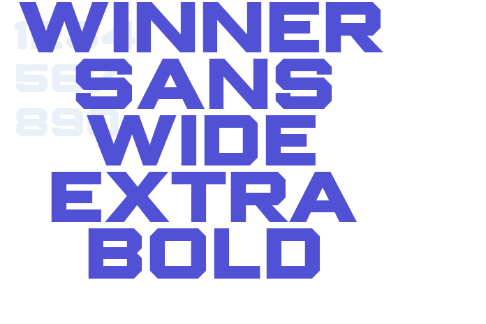 Winner Sans Wide Extra Bold font download