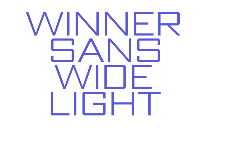 Winner Sans Wide Light Font Download