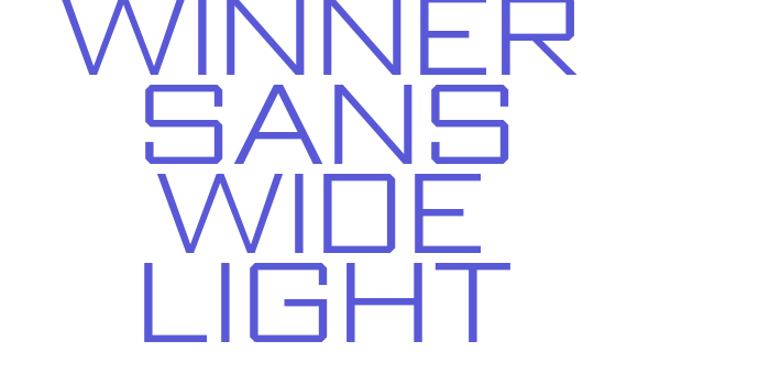 Winner Sans Wide Light Font Download