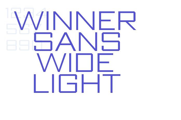 Winner Sans Wide Light font download