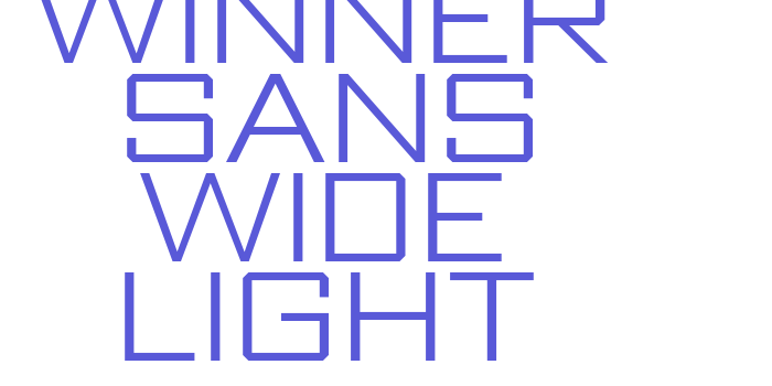 Winner Sans Wide Light Font