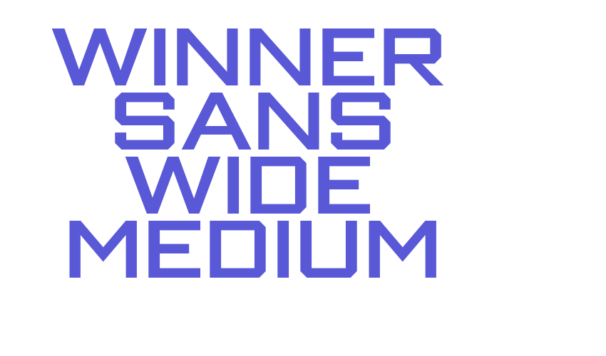 Winner Sans Wide Medium Font Download