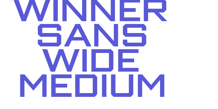 Winner Sans Wide Medium Font Download