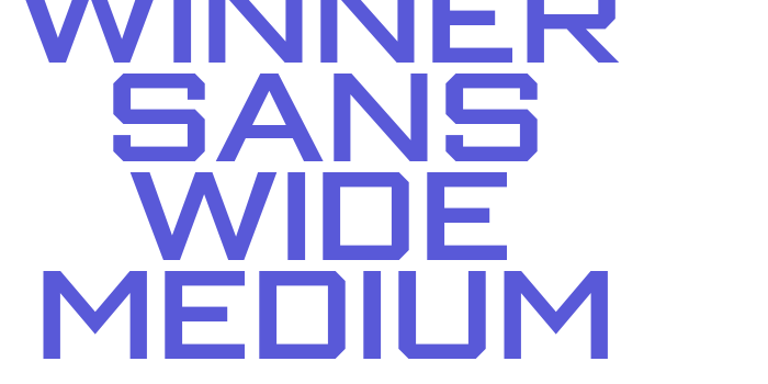 Winner Sans Wide Medium Font