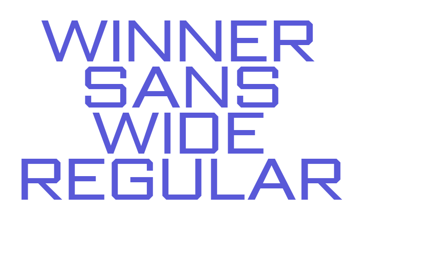 Winner Sans Wide Regular Font Download