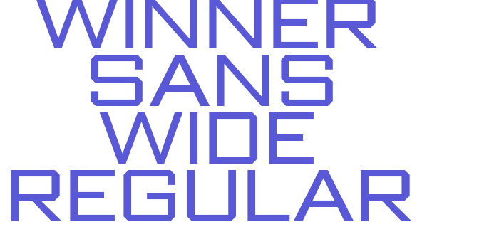 Winner Sans Wide Regular Font Download